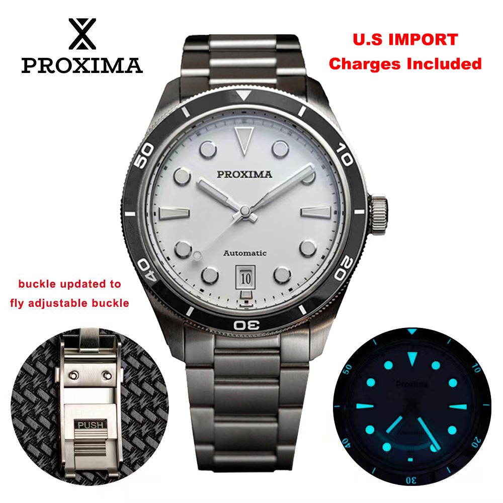 Cloisonne Enamel Dial - Proxima-Montre existent Mécanique Vintage pour Homme,