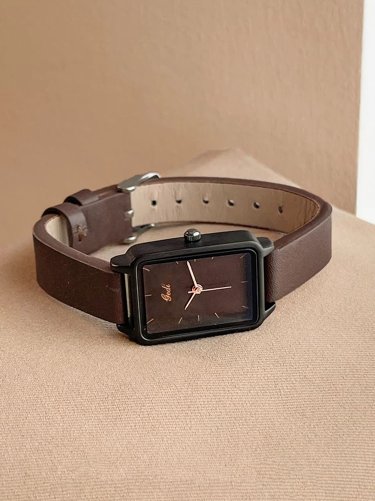 Dress Watch Ultra Thin - Nouvelle montre carrée noire minimaliste pour
