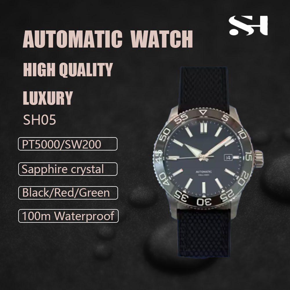 Cloisonne Enamel Dial - Montre de plongée automatique pour homme