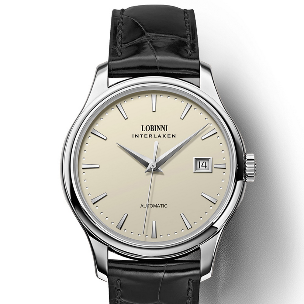 Dress Watch Ultra Thin - LOBINNI hommes montre automatique suisse 39mm
