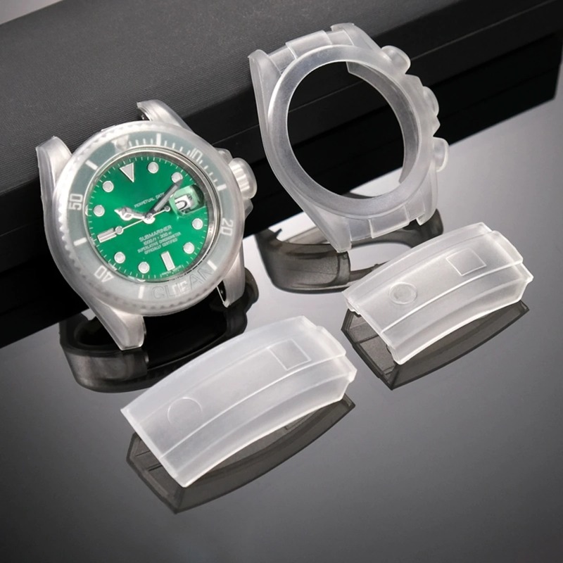 Luxury Watch Black - Étui de protection transparent pour montre,