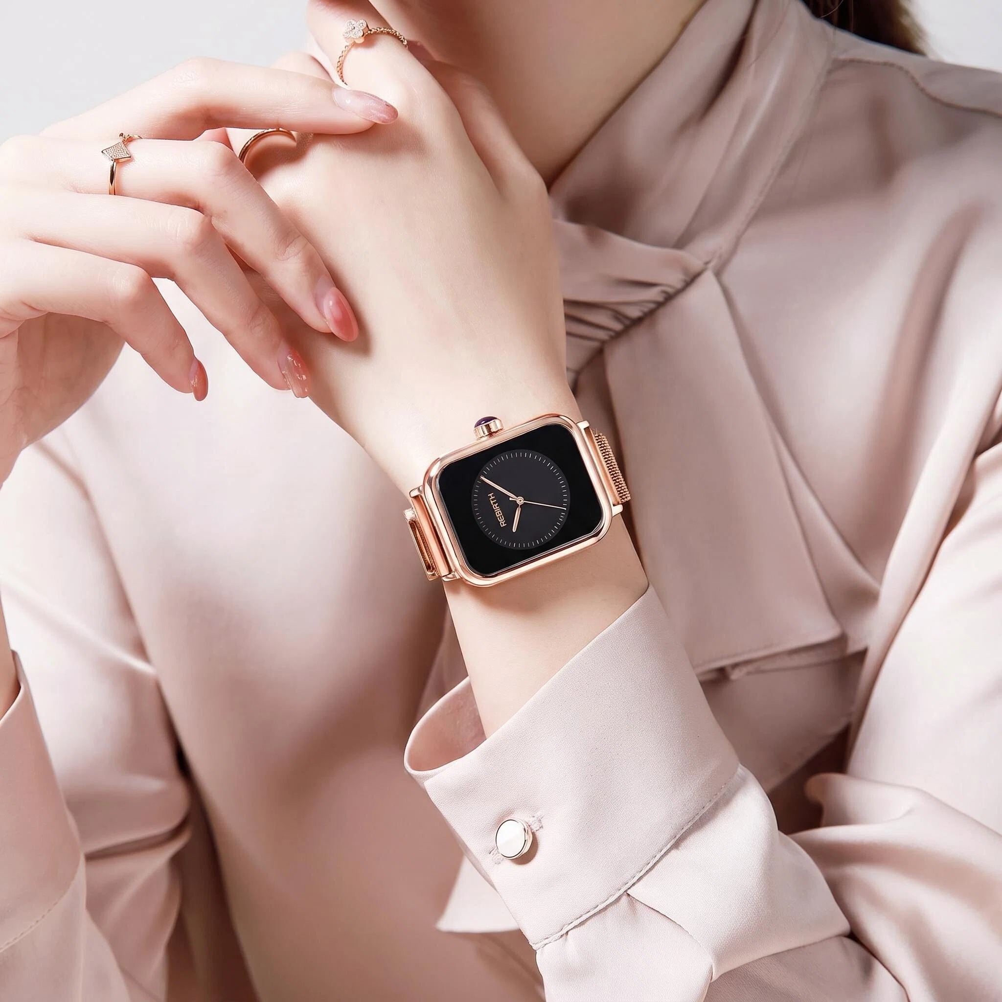 Montre carrée de luxe légère p - Luxury Watch Black avis et prix