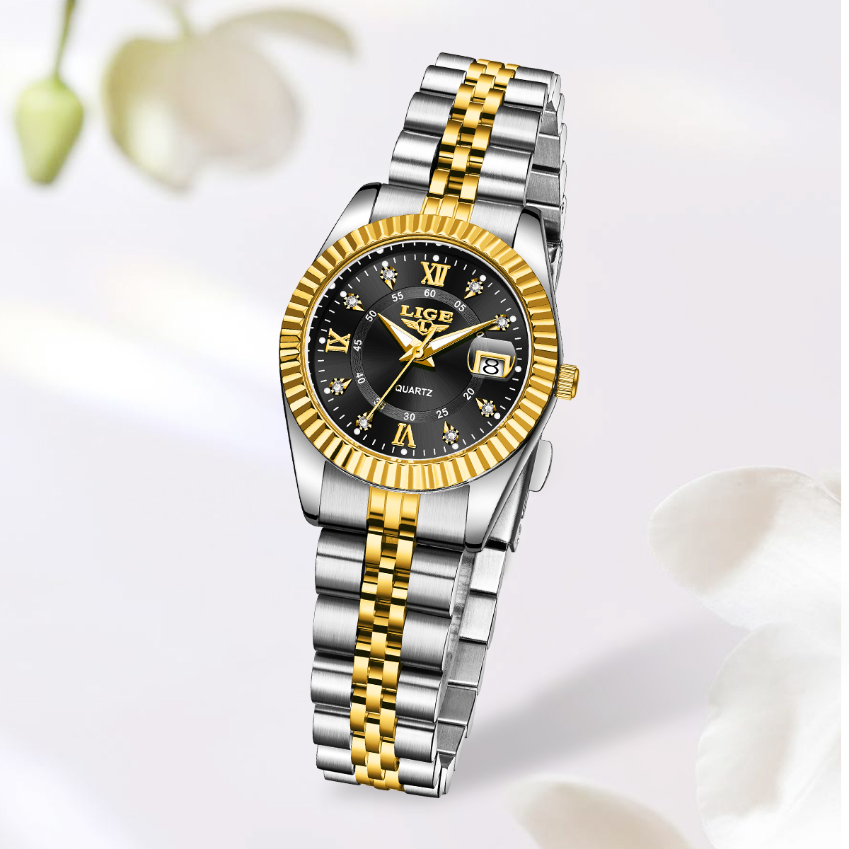 LIGE – montre-bracelet à Quart - Luxury Watch Travel Case avis et prix