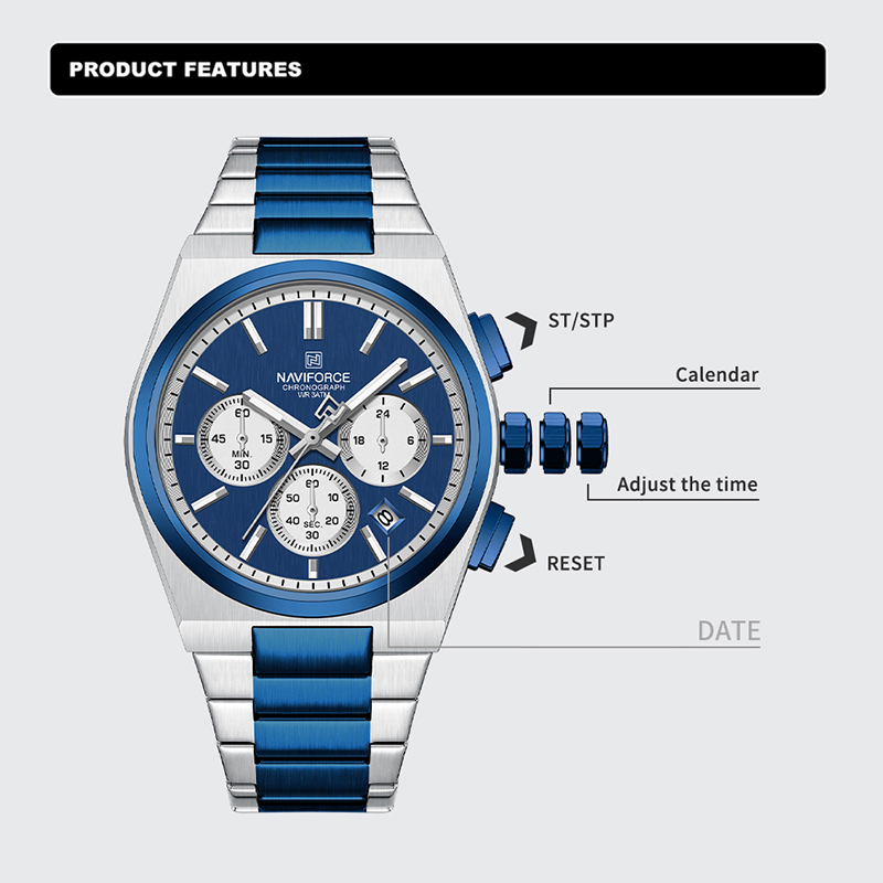 NAVIFORCE tendance marque brac - Luxury Watch Black avis et prix