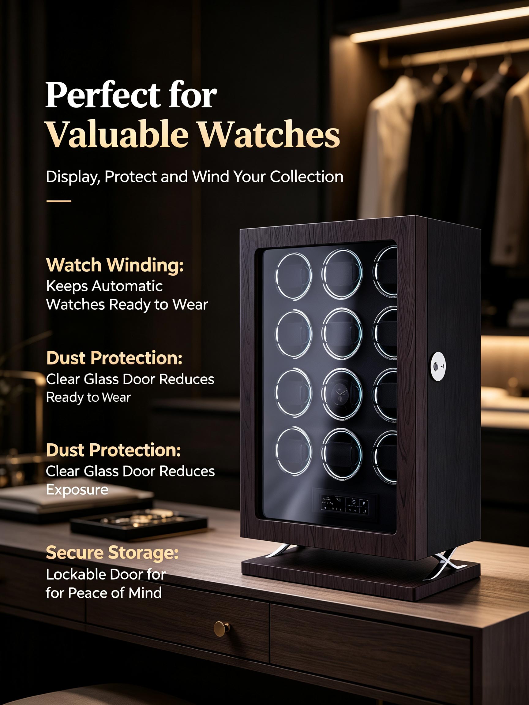 IBBETON Boîtier de Remontage d - Luxury Watch Winder Box avis et prix