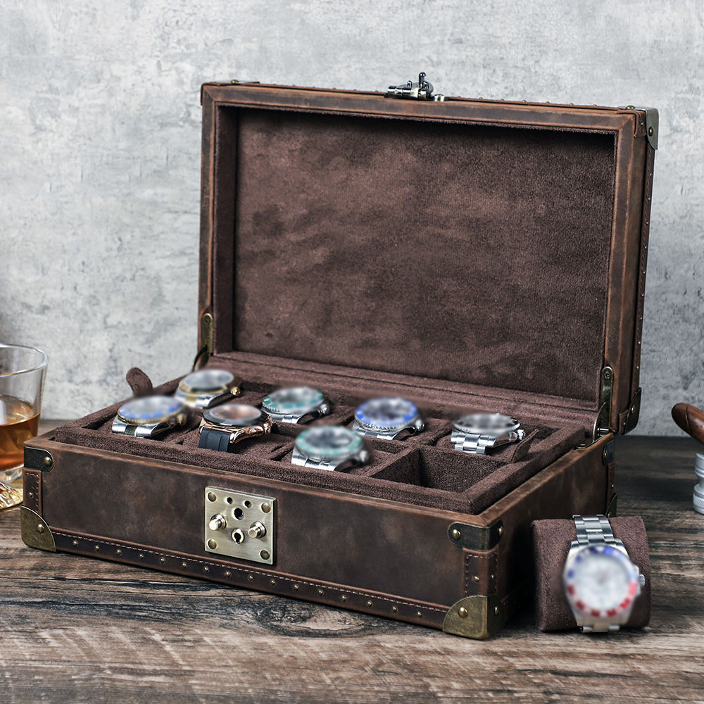 Boîte à montres en cuir person - Luxury Watch Travel Case avis et prix