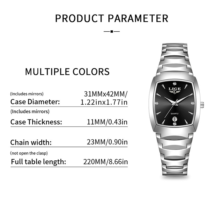 LIGE montre femmes affaires lu - Luxury Watch With Bracelet avis et prix