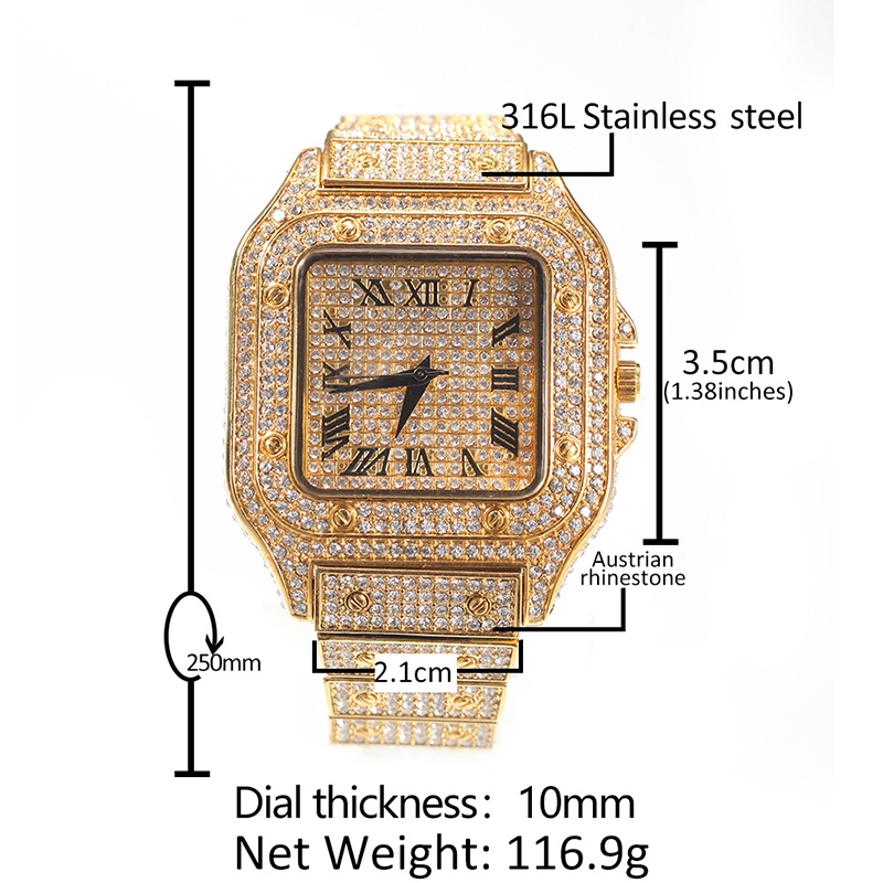 Hip Hop luxe Quartz poignet ét - Luxury Watch Iceberg avis et prix